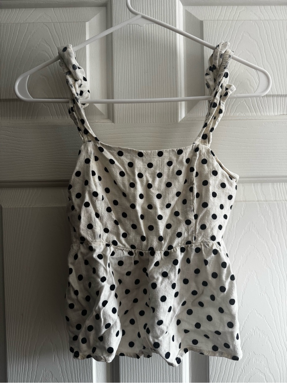 Polka Dot Top w/ Back Tie